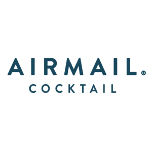 Logo Airmail cocktail bleu canard site web