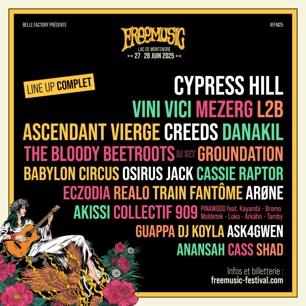 freemusic festival programmation 2025